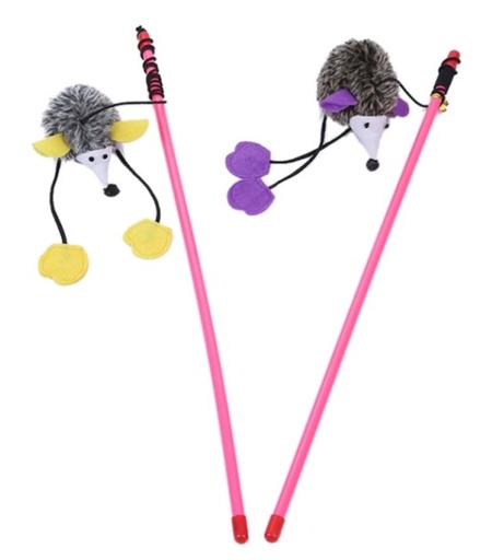 [635934610614] Pets.Love.Earth Hedgehog Interactive Teasing Wand Toy with Sound