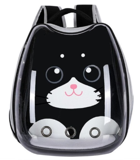 [635934611031] Pets.Love.Earth Pet backpack Transparent and Black