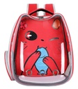 Pets.Love.Earth Pet backpack Transparent and Red