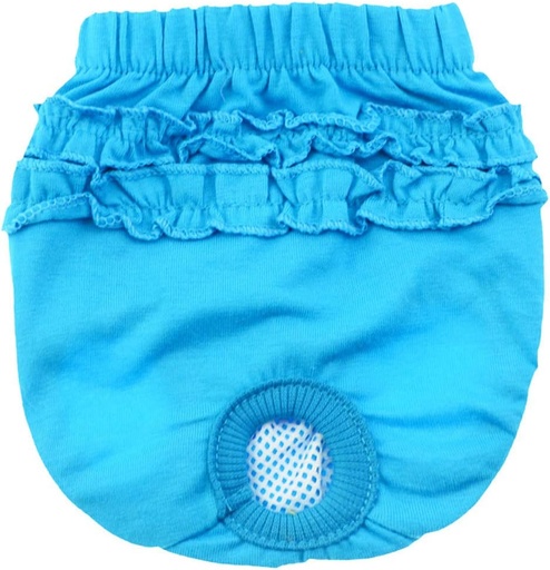 Pets.Love.Earth Pet ring Lace Physiological Pants Blue