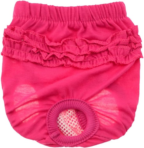 Pets.Love.Earth Pet ring Lace Physiological Pants Pink