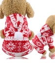 Pets.Love.Earth Winter Elk Pattern Four-legged Hooded XL