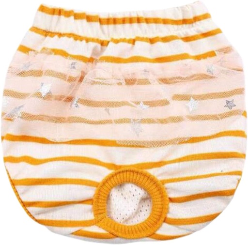 بنطال فيزيولوجي من الشاش باللون الأصفر والبني من بت لوف إيرث