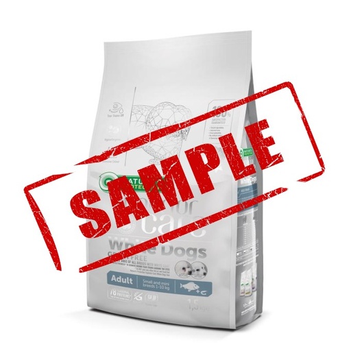 [4771317461186] Sample: Nature's Protection Superior Care –  White Dogs Dry Food White Fish for Adult Small and Mini Breeds – 40g