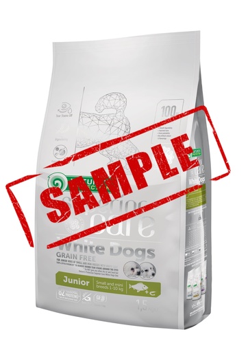 [4771317461261] Sample: Nature's Protection Superior Care –  White Dogs with White Fish dry food for Junior Small and Mini Breeds – 40g