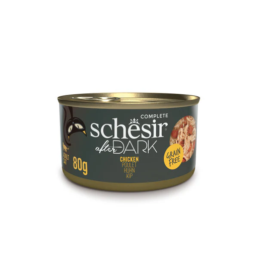Schesir After Dark Can for Cat Chicken in Broth 80g