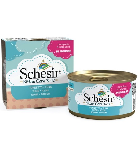 Schesir Baby Kitten Care Can (3-12 Months) Tuna In Mousse 85g