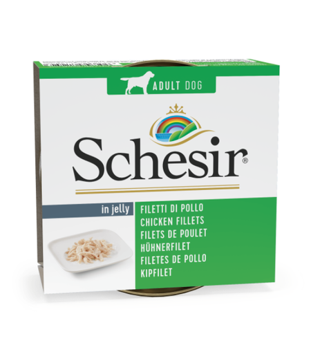 Schesir Can for Dog Chicken Fillets in Jelly 150g