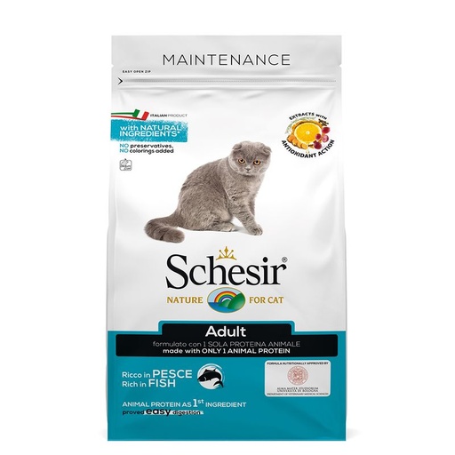 [8005852760036] Schesir Dry Line Con Maintenance with Fish For Adult Cats 400g