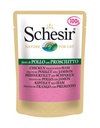 Schesir Pouch Nature Pollo Chicken Fillet with Ham For Cats 100g