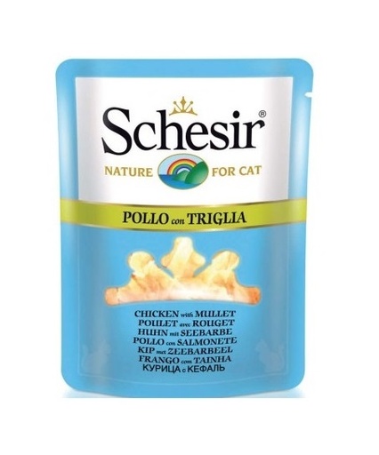 Schesir Pouch Nature Pollo Chicken with Mullet For Cats 70g