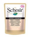 Schesir Pouch Nature Pollo Tuna with Salmon For Cats 100g
