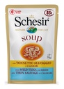 Schesir Pouch in Soup with Wild Tuna & Squids 85g