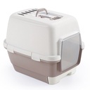 Stefanplast Cathy Clever & Smart Cat Toilet – Powder Pink / White (58×45×48 cm)