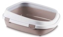 Stefanplast Queen Cat Toilet – Powder Pink / White (No Scoop, 55×71×24.5 cm) 
