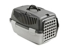 Stefanplast Pet Carrier Gulliver 1 With Plastic Door Dark Gray/Light Grey 48x32x31h Cm