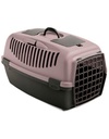 Stefanplast Pet Carrier Plastic Door Pink/ Brown