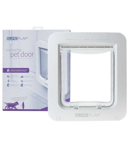 [5060180390280] SureFlap DualScan 4-way flap w. microchip ident., 26.2 Ã— 28.1 cm, white
