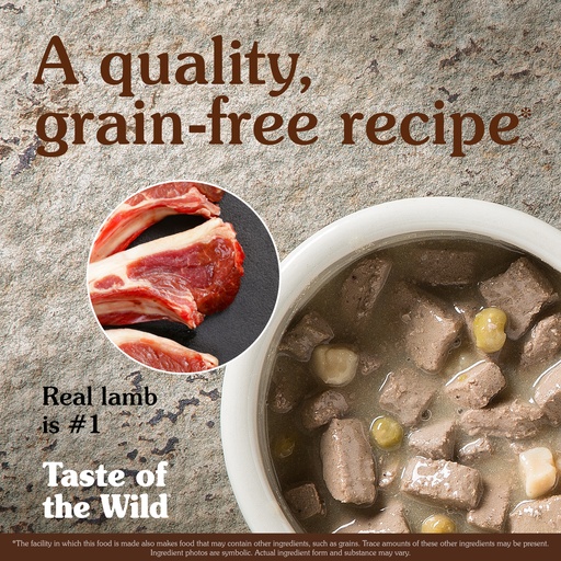 Taste of the Wild Sierra Mountain Canine with Lamb in Gravy – 390g