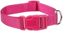 Zack & Zoey Nylon Collar 10-16 In Raspberry Sorbet