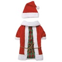 Zack & Zoey Radiant Tartan Santa Set Small/Medium Red