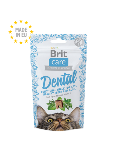 [8595602521371] Brit Care Cat Snack Dental 50g 