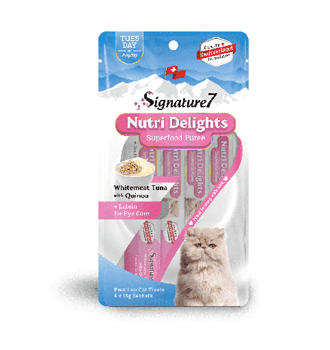 [0753692081849] S7 Nutri Delights White Meat Tuna With Quinoa + Lutein For Eye Care - Puree - (4x15g) 60g 