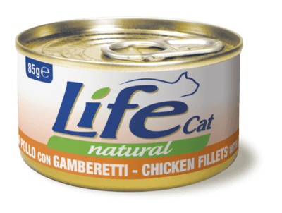 Life Cat Can Chicken Fillet with Shrimp - 85g 