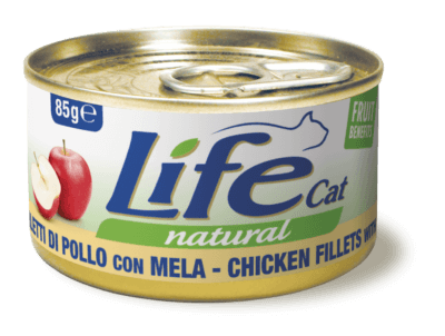 Life Cat Can Chicken Fillets with Apple - 85g 