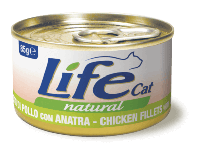 Life Cat Can Chicken Fillets with Duck - 85g 