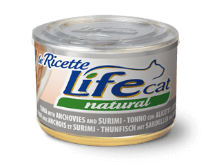 Life Cat Can Tuna with Anchovies and Surimi - 150g 