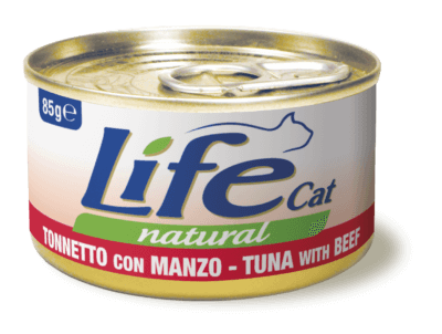Life Cat Can Tuna with Beef - 85g 