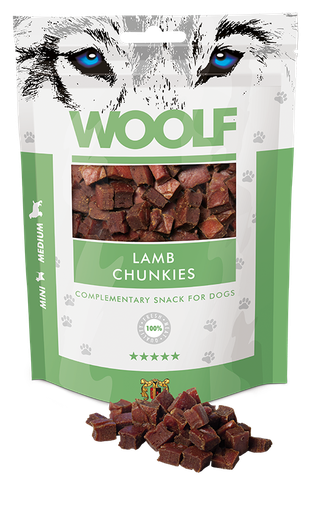 [8594178550471] Woolf Chunkies Lamb – 100g 