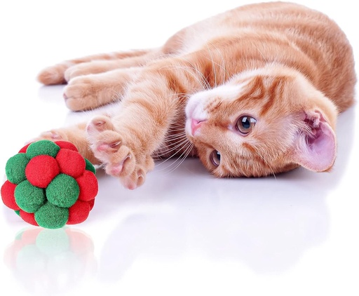 [6083174369733] Pets.Love.Earth Holiday Puff Ball 4cm 