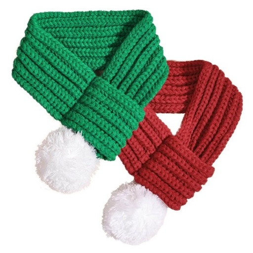 Pets.Love.Earth Christmas Solid Knitted Scarf  