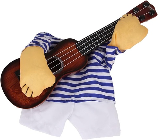 Pets.Love.Earth Rockstar Costume with Guitar