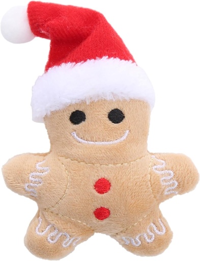 [6083174369771] Pets.Love.Earth Cat Toy Ginger Cookie Plush -  7x9.5cm 