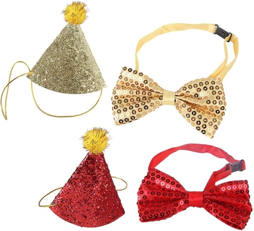 Pets.Love.Earth Party Hat & Bowtie Set 