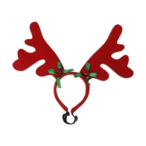 [6083174370333] Pets.Love.Earth Antler Headband red - 28 cm 