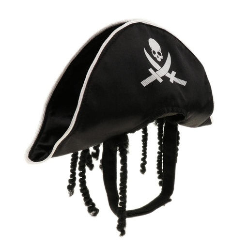 [6083174370388] Pets.Love.Earth Pet Pirate Hat -Adjustable 21 - 37cm 