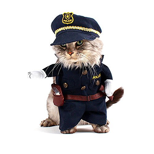 Pets.Love.Earth Traffic Police Uniform (With Hat & Tie) 