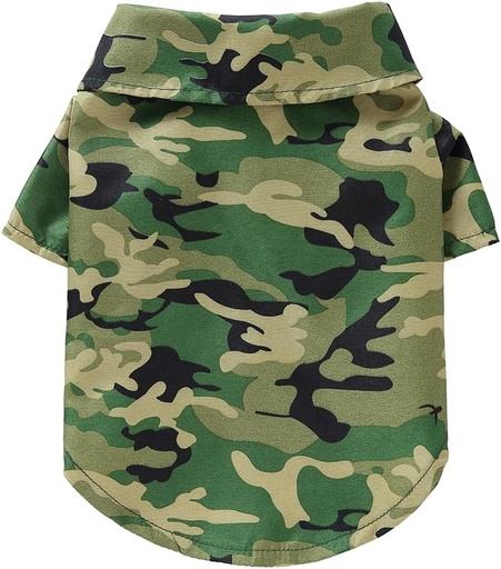 Pets.Love.Earth Hawaiian Summer Shirt  - Camouflage 
