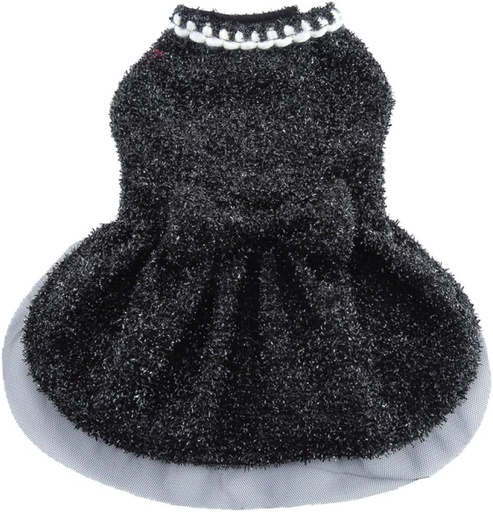 Pets.Love.Earth Sparkly Dress - Black 