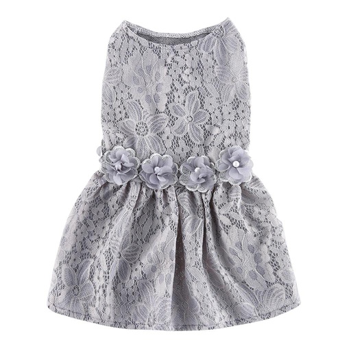 Pets.Love.Earth Lace Dress - Grey 