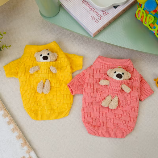 Pets.Love.Earth Knitted Sweater – Pocket Teddy    