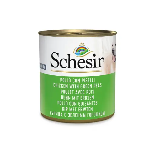 Schesir Can for Dog Chicken With Peas In Jelly 285g