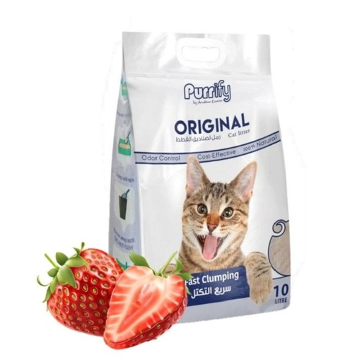 [635934609236-Strawberry] Purrify Original Cat Litter - 10 Liter - Strawberry