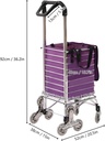 Portable Easy Fold Shopping Cart with Wheels