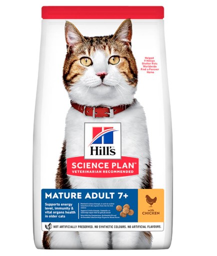[052742024004] Hill's Science Plan Feline Adult 7+ Chicken 3kg