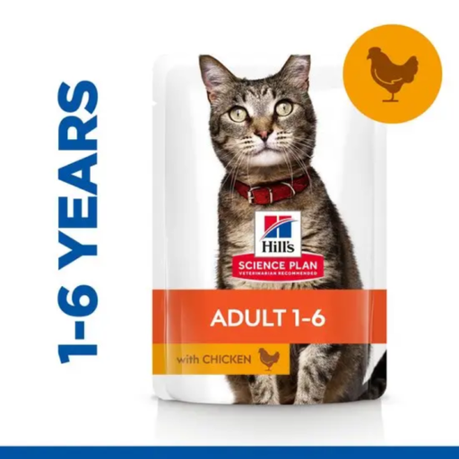 Hill's Science Plan Feline Adult Chicken Pouch 85g 